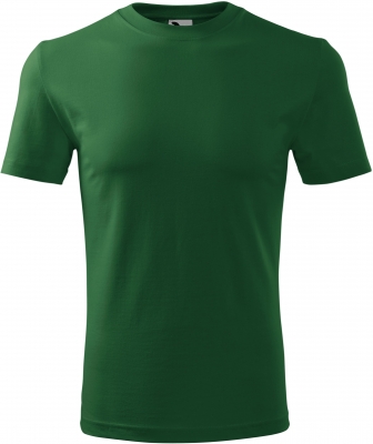 Tricou classic new, barbati, verde sticla, Malfini